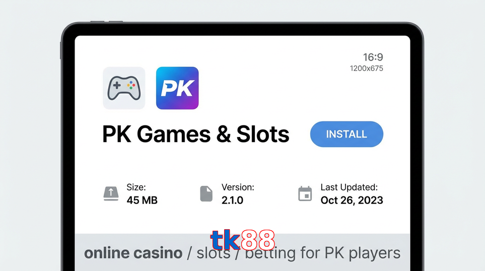 Game list for Tk88 gameapk section